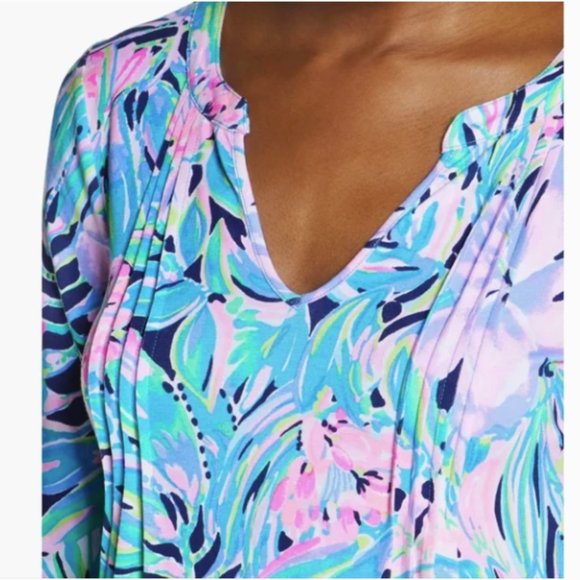 Lilly Pulitzer Aubrey UPF 50+ Shift Dress Bermudaful Size Medium NWT - Picture 5 of 11